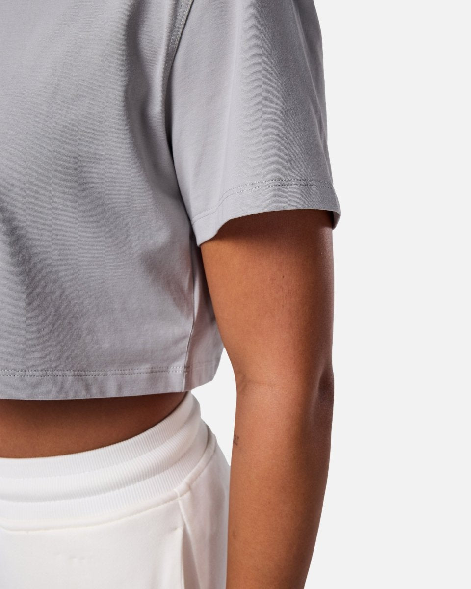 Self Love Cropped Tee Light Grey - Blanklines