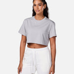 Self Love Cropped Tee Light Grey - Blanklines