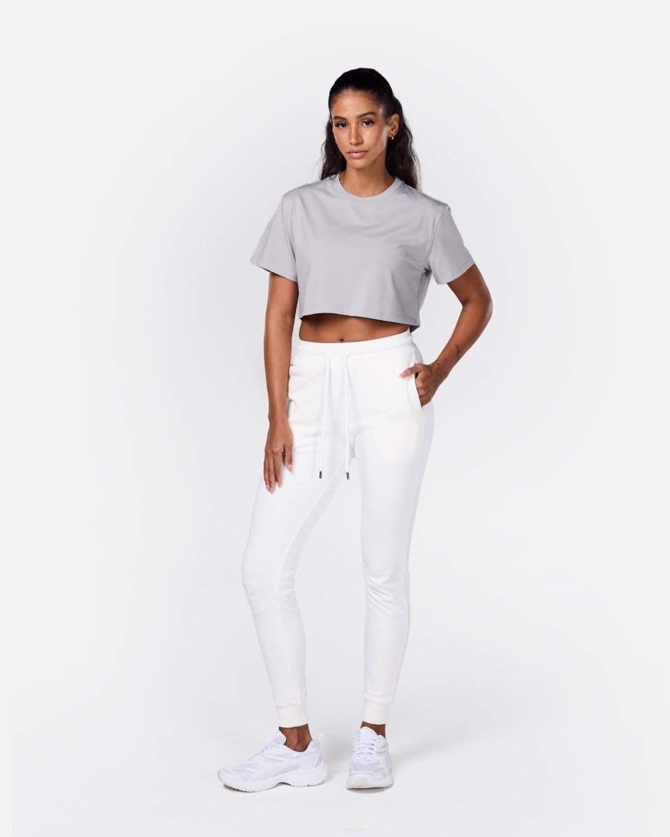 Self Love Cropped Tee Light Grey - Blanklines