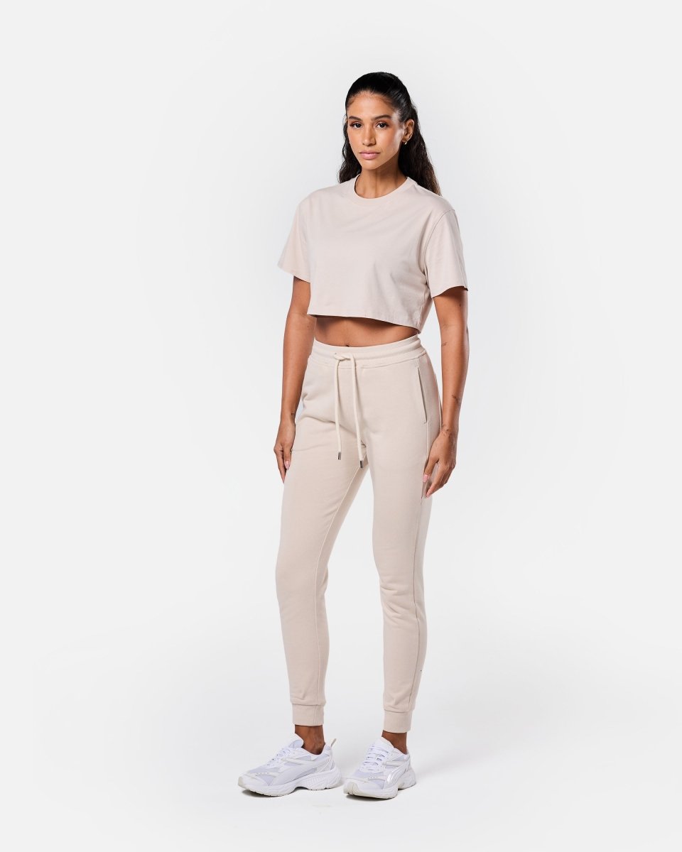 Self Love Cropped Tee Oatmeal - Blanklines