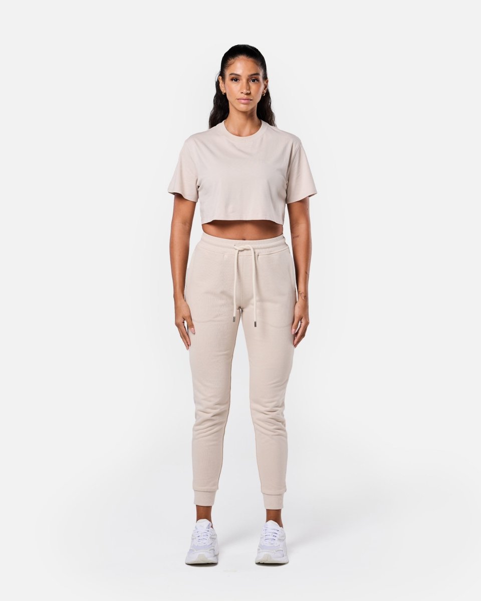Self Love Cropped Tee Oatmeal - Blanklines