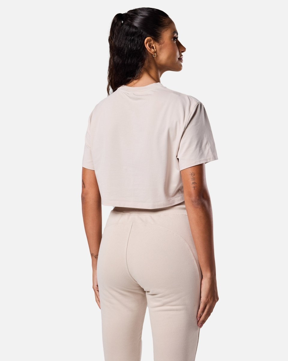 Self Love Cropped Tee Oatmeal - Blanklines