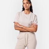 Self Love Cropped Tee Oatmeal - Blanklines