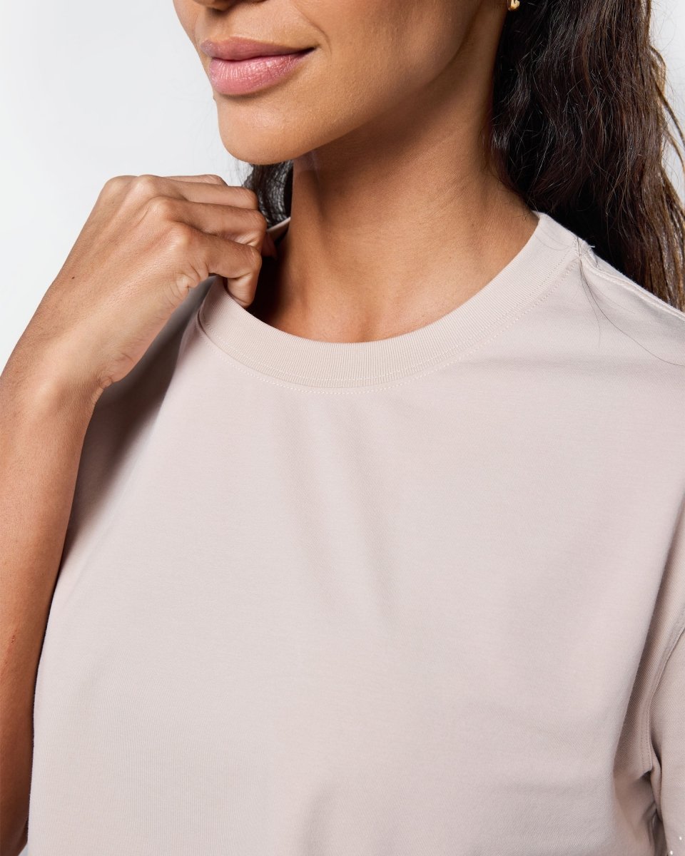 Self Love Cropped Tee Oatmeal - Blanklines