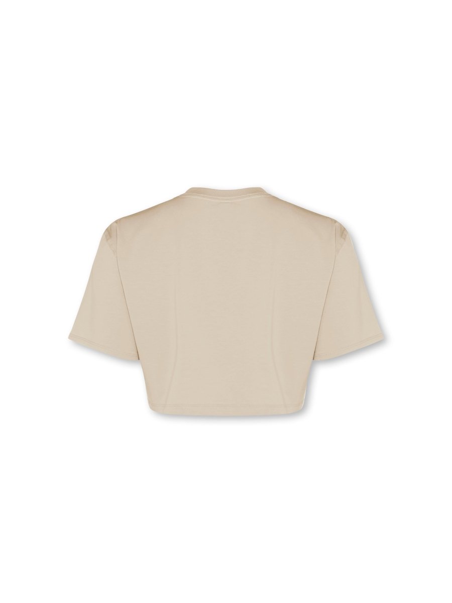 Self Love Cropped Tee Soft Khaki - Blanklines