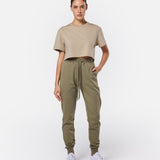 Self Love Cropped Tee Soft Khaki - Blanklines