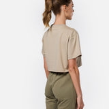 Self Love Cropped Tee Soft Khaki - Blanklines