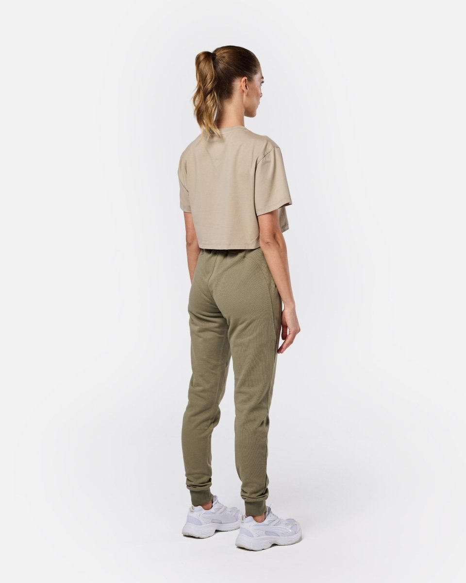 Self Love Cropped Tee Soft Khaki - Blanklines
