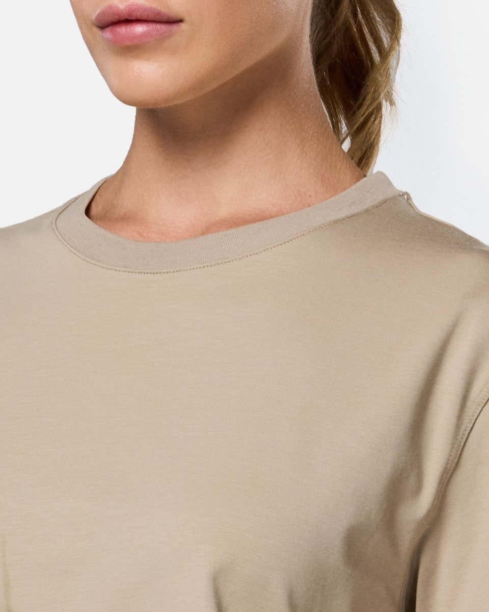 Self Love Cropped Tee Soft Khaki - Blanklines