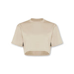 Self Love Cropped Tee Soft Khaki - Blanklines