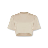 Self Love Cropped Tee Soft Khaki - Blanklines