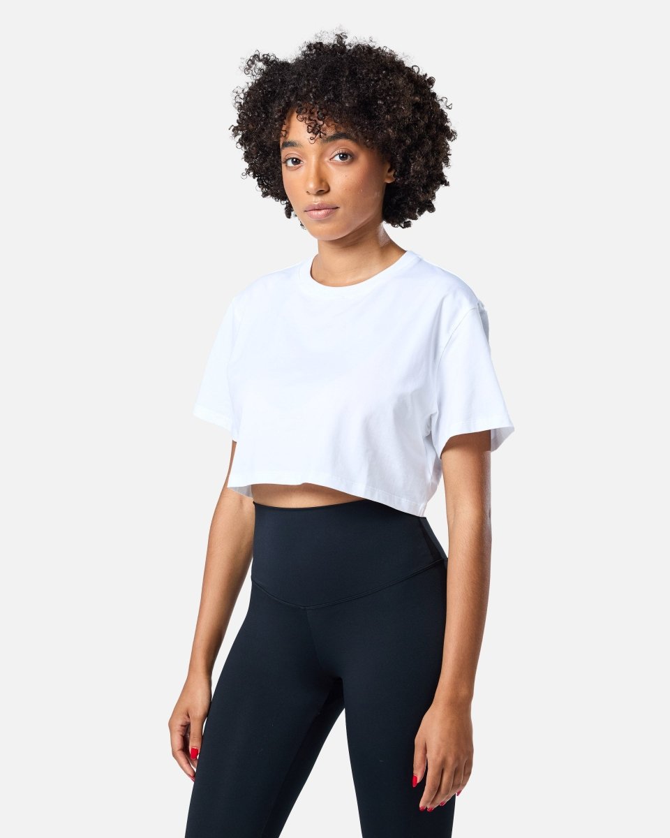 Self Love Cropped Tee White - Blanklines