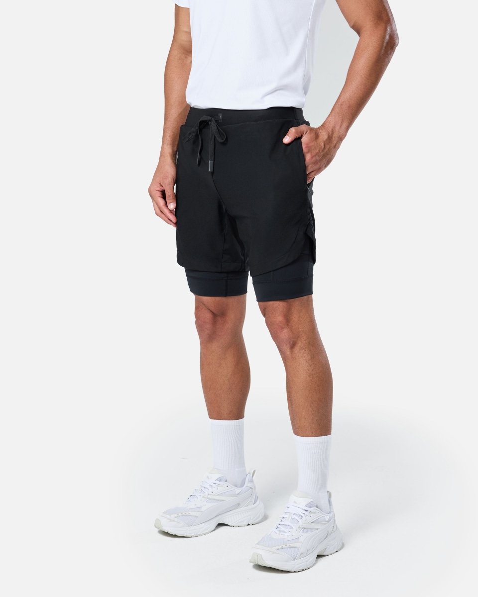 Surge Lined Active Shorts Black - Blanklines