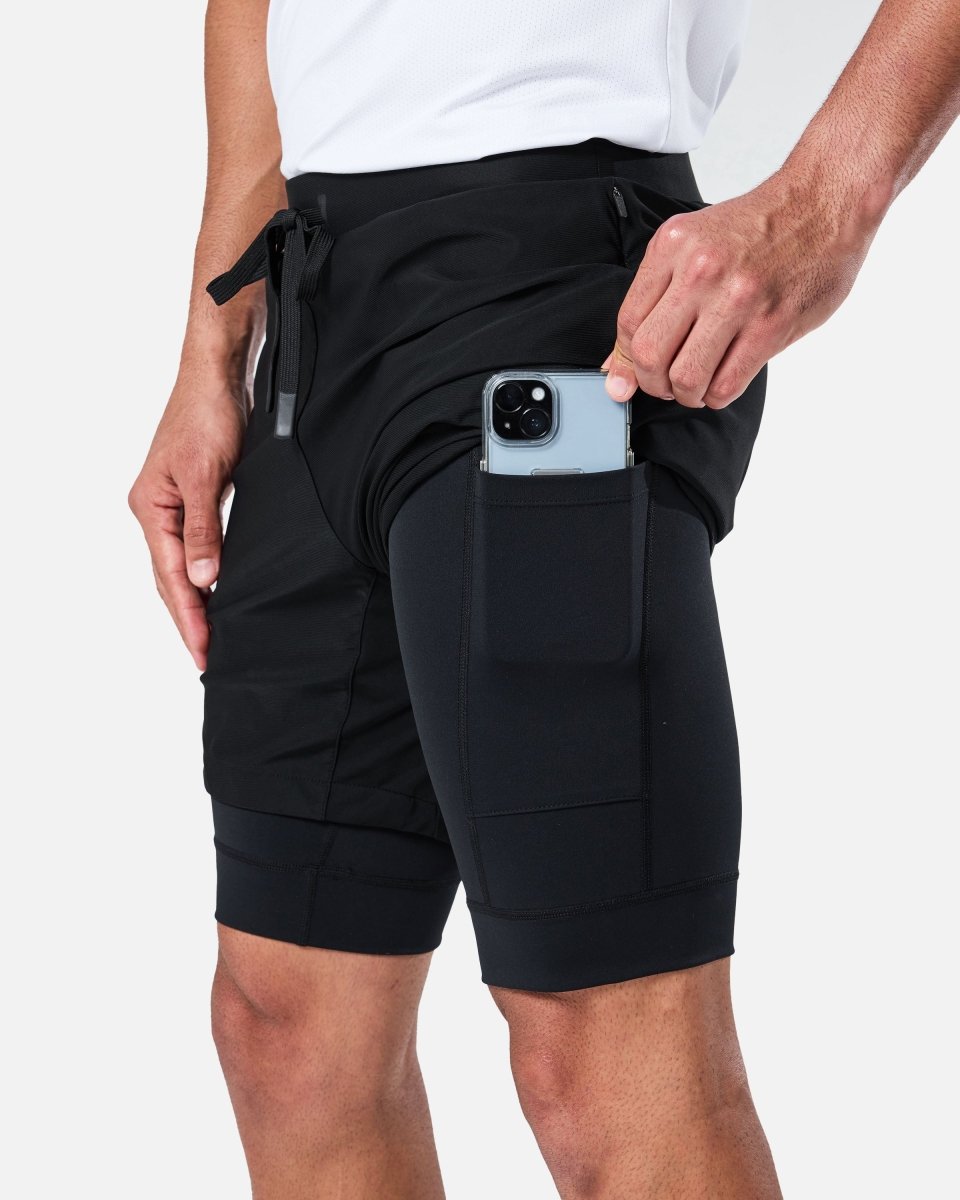 Surge Lined Active Shorts Black - Blanklines
