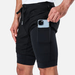 Surge Lined Active Shorts Black - Blanklines