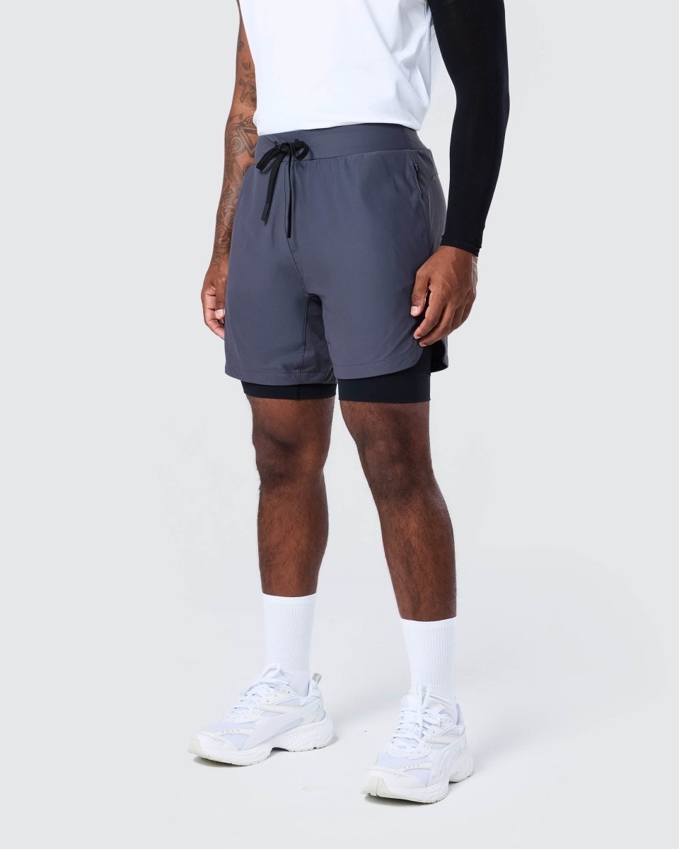 Surge Lined Active Shorts Storm Grey - Blanklines