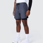 Surge Lined Active Shorts Storm Grey - Blanklines