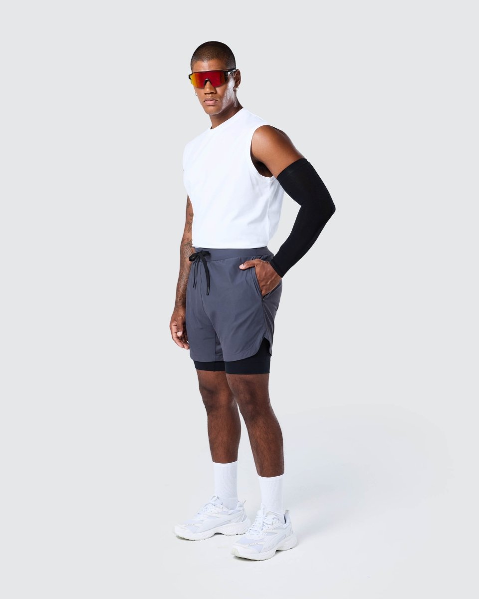 Surge Lined Active Shorts Storm Grey - Blanklines