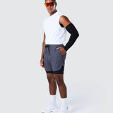 Surge Lined Active Shorts Storm Grey - Blanklines