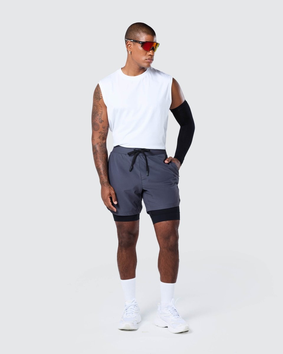 Surge Lined Active Shorts Storm Grey - Blanklines