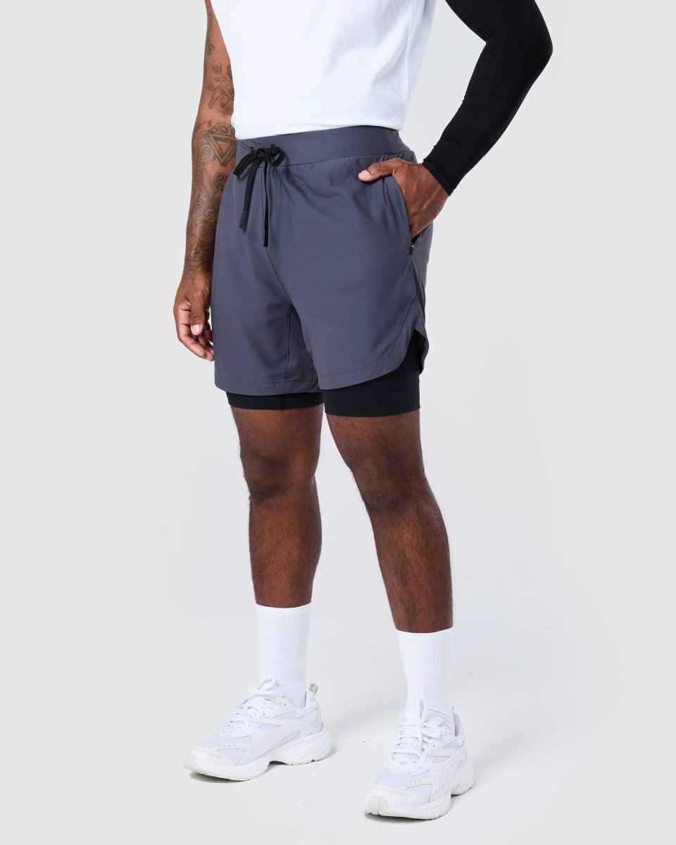 Surge Lined Active Shorts Storm Grey - Blanklines