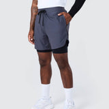 Surge Lined Active Shorts Storm Grey - Blanklines