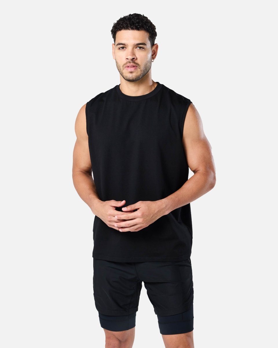 Velocity Tank Top Black - Blanklines