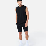 Velocity Tank Top Black - Blanklines