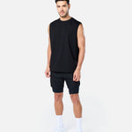 Velocity Tank Top Black - Blanklines