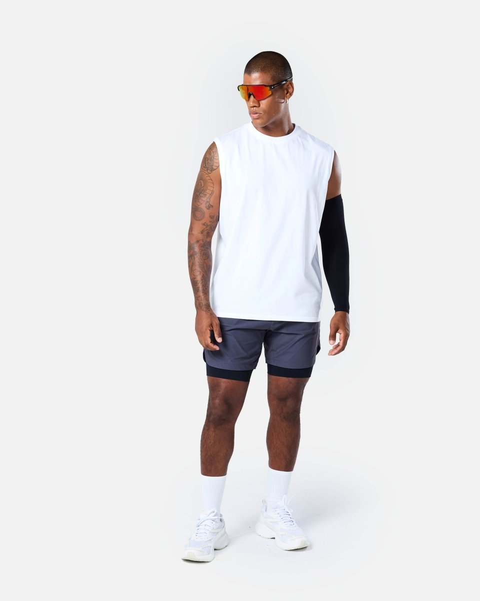 Velocity Tank Top White - Blanklines