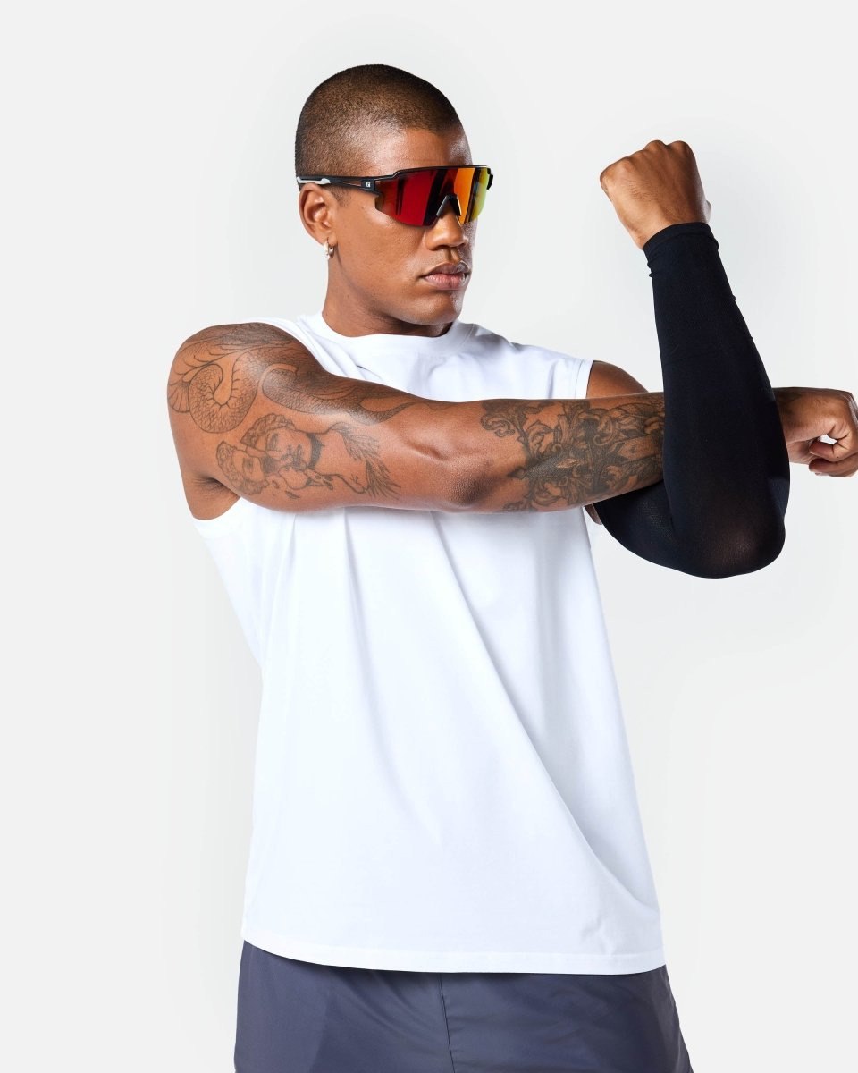Velocity Tank Top White - Blanklines