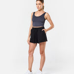 Womens Classic Sweat Shorts Black - Blanklines