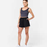 Womens Classic Sweat Shorts Black - Blanklines