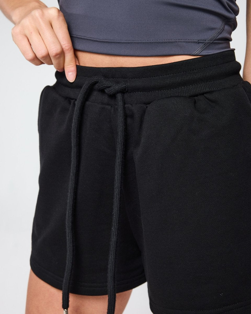 Womens Classic Sweat Shorts Black - Blanklines