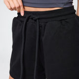 Womens Classic Sweat Shorts Black - Blanklines