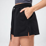Womens Classic Sweat Shorts Black - Blanklines