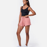 Womens Classic Sweat Shorts Clay - Blanklines