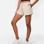 Womens Classic Sweat Shorts Oatmeal - Blanklines