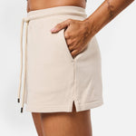 Womens Classic Sweat Shorts Oatmeal - Blanklines