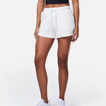 Womens Classic Sweat Shorts Off - White - Blanklines