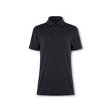 Womens Elemental Button Up Performance Polo Black - Blanklines