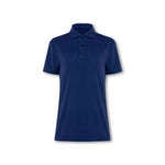 Womens Elemental Button Up Performance Polo Navy - Blanklines