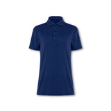 Womens Elemental Button Up Performance Polo Navy - Blanklines