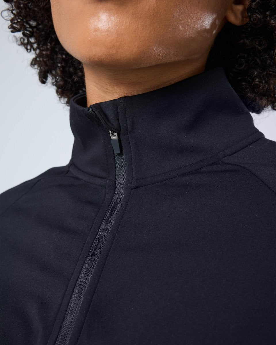 Womens Endurance Full Zip Jacket Black - Blanklines