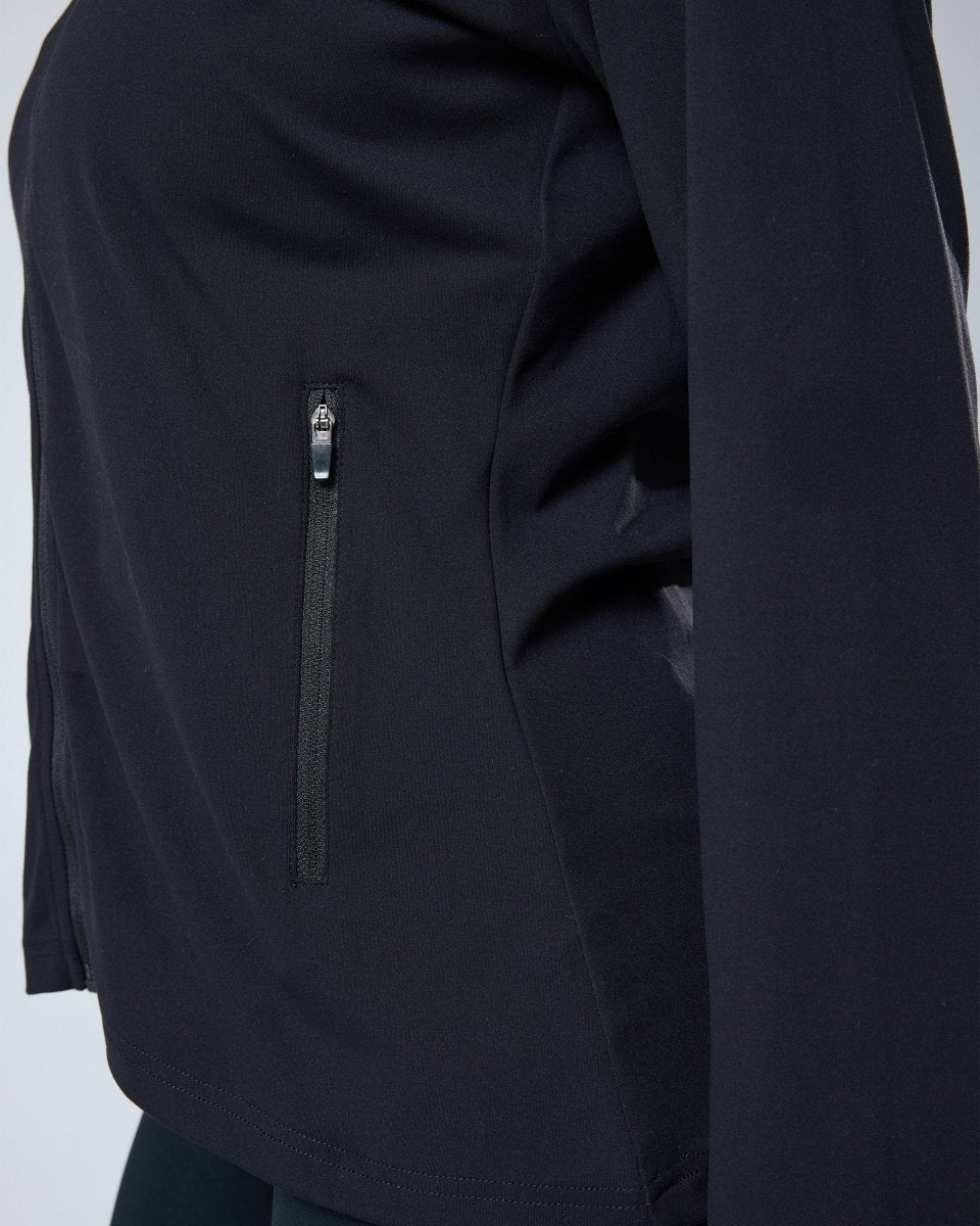 Womens Endurance Full Zip Jacket Black - Blanklines
