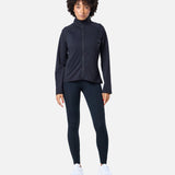 Womens Endurance Full Zip Jacket Black - Blanklines