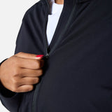 Womens Endurance Full Zip Jacket Black - Blanklines