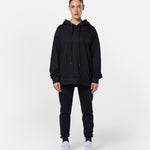 Womens Flux Oversize Hoodie Black - Blanklines