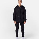 Womens Flux Oversize Hoodie Black - Blanklines