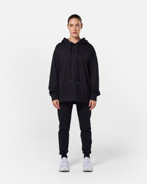 Womens Flux Oversize Hoodie Black - Blanklines